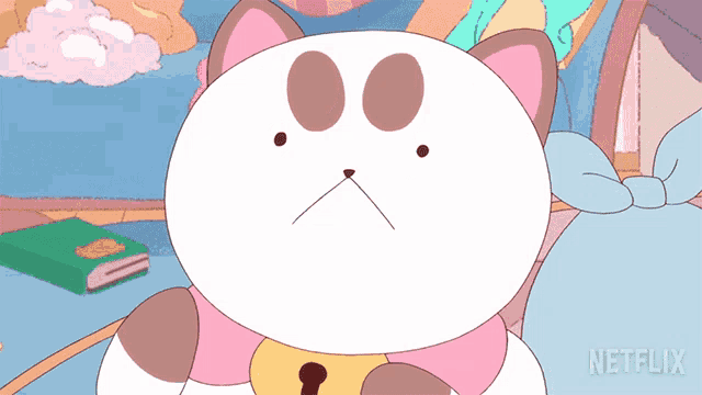 a cartoon cat with a netflix logo on the bottom right