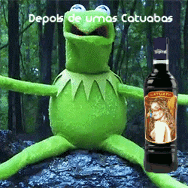 Tropical Bebidas Kermit GIF - Tropical Bebidas Kermit GIFs