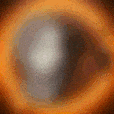 a painting of a circle that looks like a swirl