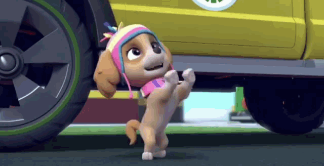Paw Patrol Puppy Song GIF - Paw Patrol Puppy Song Wave GIFs