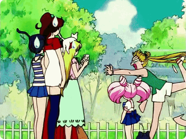 Sailor Moon Hit GIF - Sailor Moon Hit Annoyed GIFs