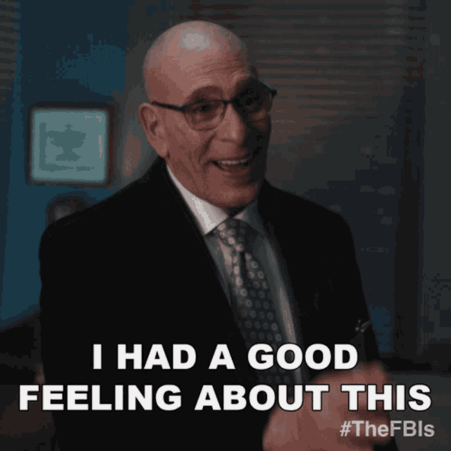 I Had A Good Feeling About This Robert GIF - I Had A Good Feeling About This Robert Fbi GIFs