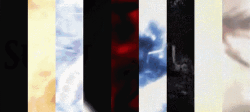 a collage of images of different colors and shades of light