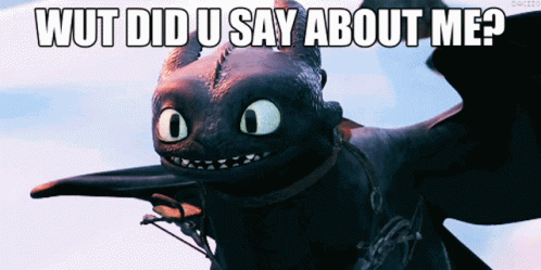 How To Train Your Dragon Toothless GIF - How To Train Your Dragon Toothless Wut Did U Say About Me GIFs