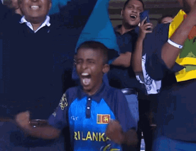 Sri Lanka Cricket Fan Happy Kid Excited GIF