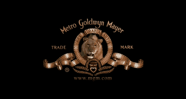 a metro goldwyn mayer logo with a lion