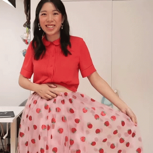 Strawberry Skirt Withwendy GIF - Strawberry Skirt Withwendy Cute Skirt GIFs