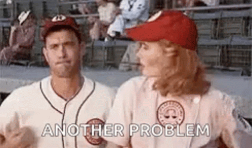 A League Of Their Own Sign Language GIF - A League Of Their Own Sign Language Another Problem GIFs