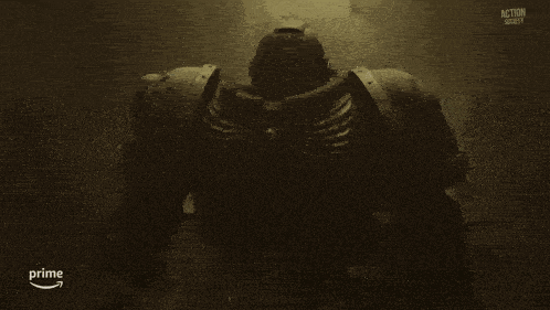 a black and white image of a robot with the word prime on the bottom
