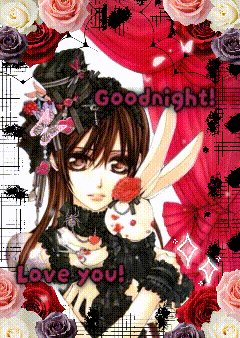 a picture of a girl with the words goodnight love you written on it