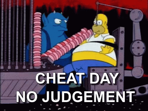 Cheat Day No Judgment GIF - Cheat Day No Judgment Homer GIFs