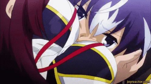 a couple of anime characters kissing with joyreactor.com written in the corner