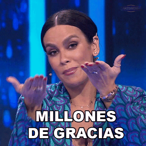 Millones De Gracias Cristina Pedroche GIF - Millones De Gracias Cristina Pedroche Password GIFs