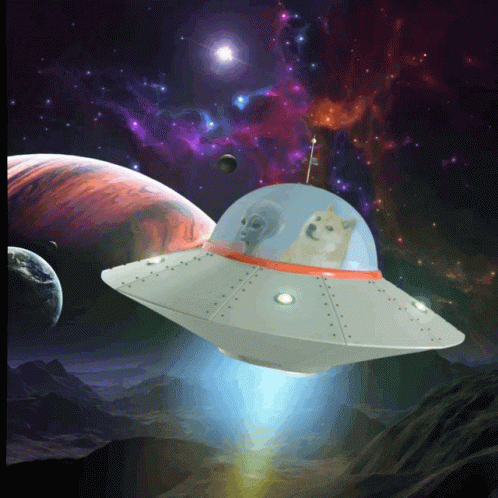 Ufo Alien GIF - Ufo Alien Dogecoin GIFs