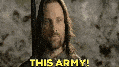 Lotr This Army GIF - Lotr This Army Aragorn GIFs