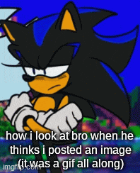 a picture of a cartoon character with the caption " now i look at bro when he thinks i posted an image " ..