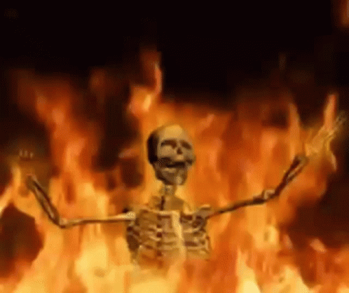 Burning Fire GIF - Burning Fire Skeleton GIFs