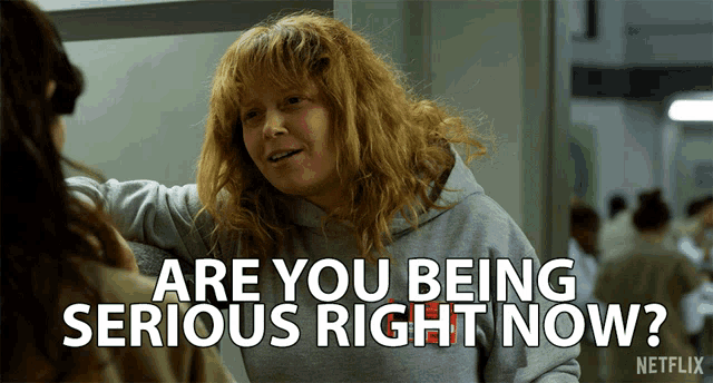 a netflix ad shows a woman talking to another woman