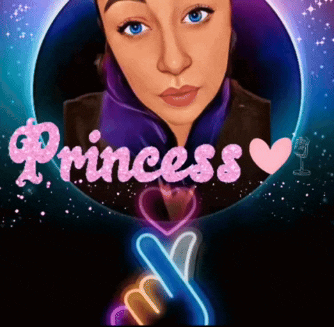 a woman 's face is surrounded by the words princess
