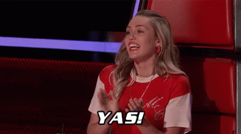 Supportive GIF - Miley Cyrus Yas Yes GIFs