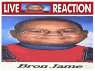 a picture of a boy with the name bron jame on the bottom