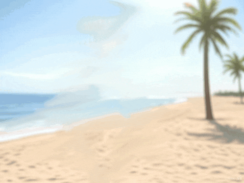 a cartoon dachshund in a suit and tie stands on a beach