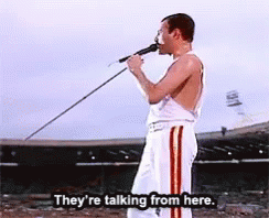 Queen Talking From Here GIF - Queen Talking From Here GIFs