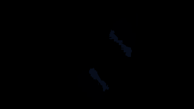 a blue lightning bolt strikes against a dark background