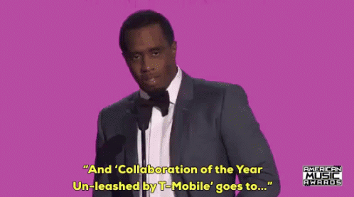 Collab Of The Year GIF - Pdiddy American Music Awards GIFs