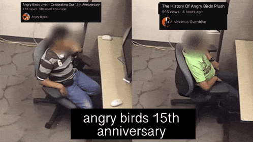 angry birds is celebrating its 15th anniversary with a video