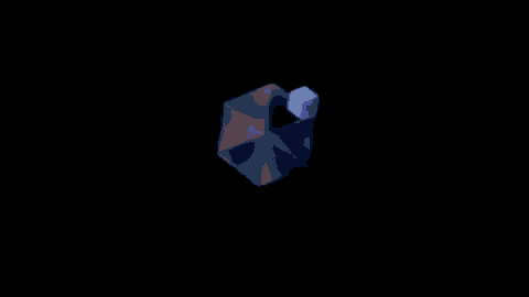 a video game scene with a person standing in the middle of a room