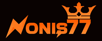 a logo for monis77 with a gold crown