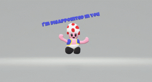 Im Dissapointed In You Toad GIF - Im Dissapointed In You Toad Floating GIFs