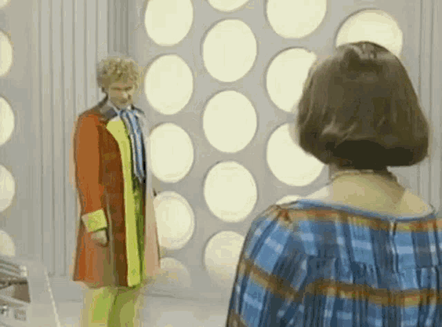 Numberoneroseschlossbergstan The Sixth Doctor Slowly And Creepily Walking Up To Peri GIF - Numberoneroseschlossbergstan The Sixth Doctor Slowly And Creepily Walking Up To Peri Me When Im Close To Raging At Someone GIFs