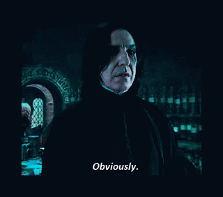 Obviously Snape GIF - Obviously Snape Harry Potter GIFs