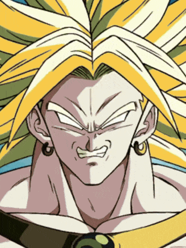 a close up of a cartoon character 's face and hair