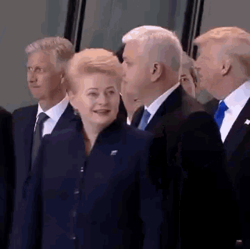 Trump Entrance GIF - Trump Entrance Shove GIFs