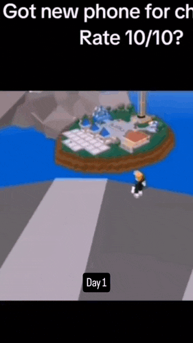a screenshot of a video game that says ' got new phone for ch rate 10/10 ? '