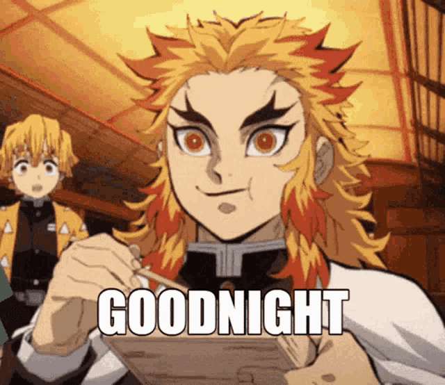 a cartoon character is writing on a piece of paper and says goodnight .