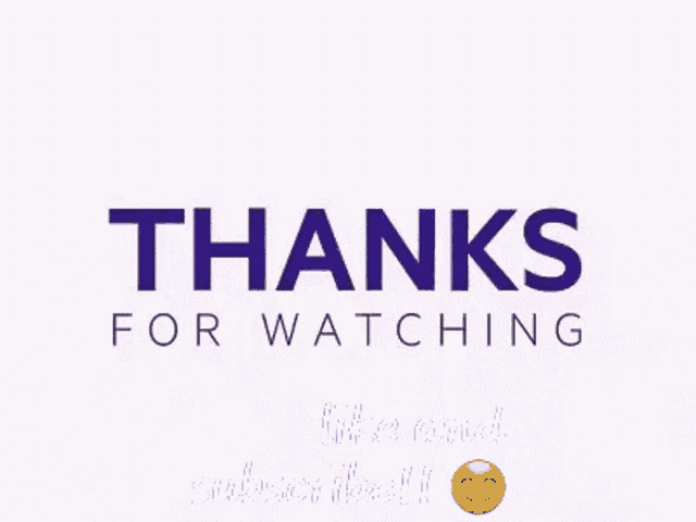 a white background with the words thanks for watching like and subscribe