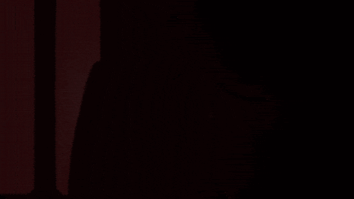 a drawing of a person with glasses and a red light behind them