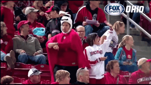 Reds Fans GIF - Dance Gagnam Style Opening Day Gi Fs GIFs
