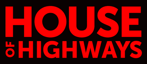 a neon green sign that says house of highways on it