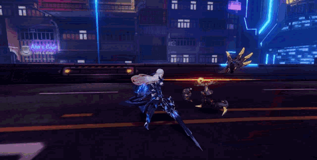 a video game character is being attacked by another character