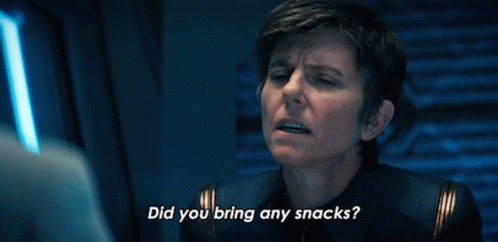 Did You Bring Any Snacks Jett Reno GIF - Did You Bring Any Snacks Jett Reno Star Trek Discovery GIFs