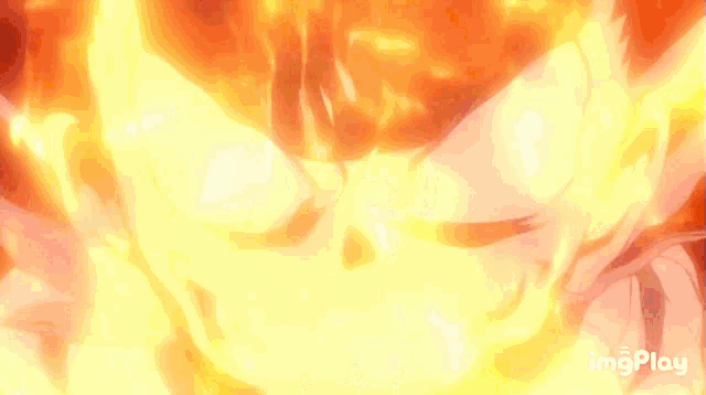 a close up of a fire with the words imgplay in the bottom right corner