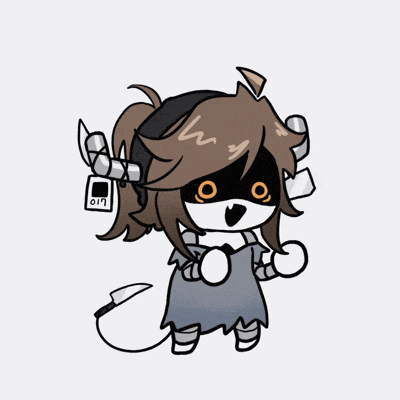 a cartoon drawing of a person with a phone around their neck