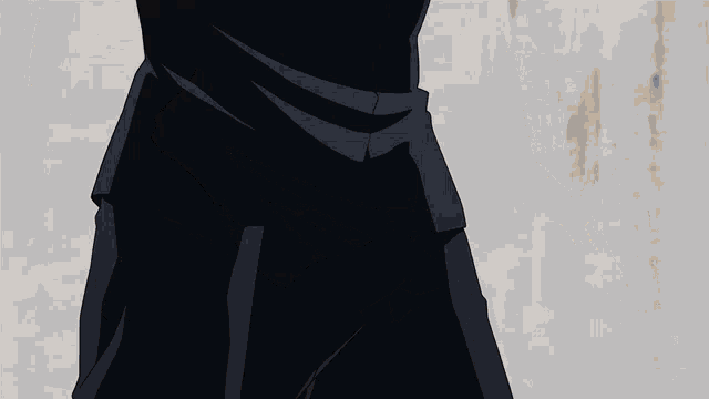 a close up of a person 's back with a furry coat