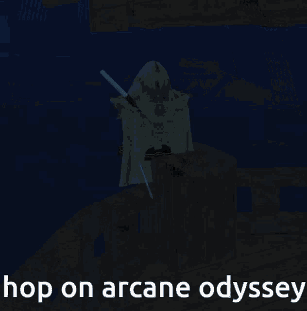 Roblox Arcane Odyssey GIF - Roblox Arcane Odyssey Hop On GIFs