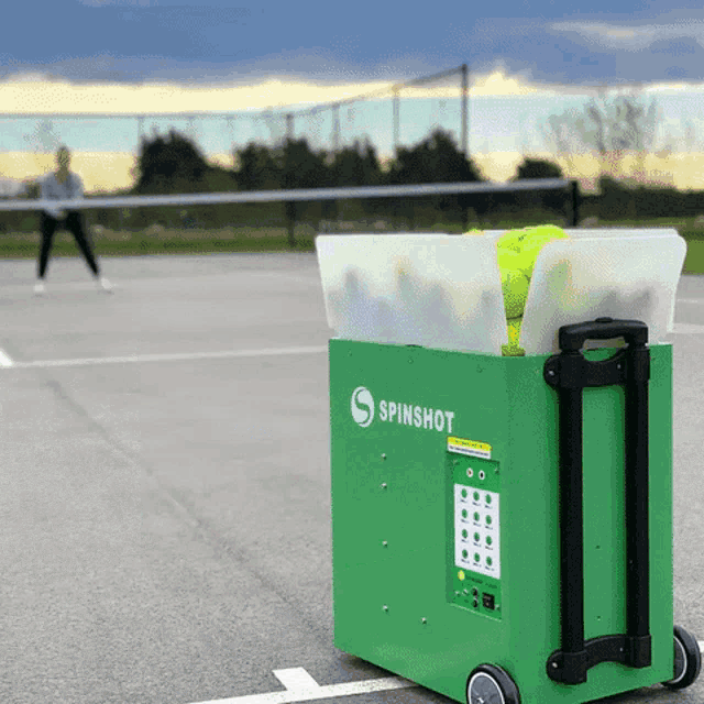 Tennis Ball Machine Spinshot Player For Sale GIF
